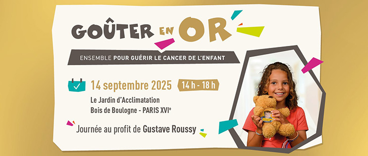 Affiche goûter en or - 14 septzembre 2025 - jardin d'acclimatation - Bois de Boulogne