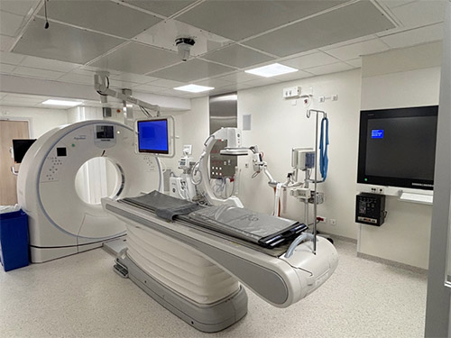 Bloc de Radiologie interventionnelle où sont réalisées l’ensemble des injections intratumorales