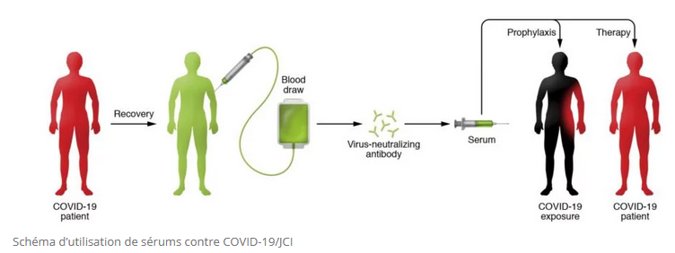 Schéma d'utilisation de sérums
