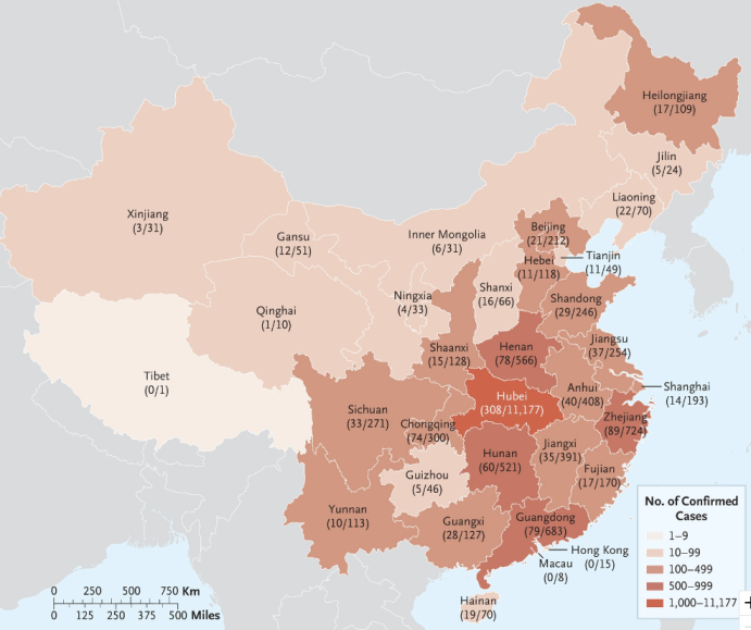 Caractéristiques cliniques des malades atteints de Covid-19 en Chine 