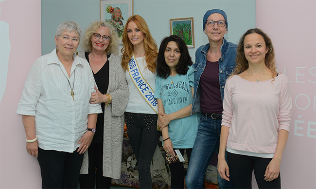 Inauguration des ateliers Rose Danse à Gustave Roussy avec Maeva Couck, Miss France 2018