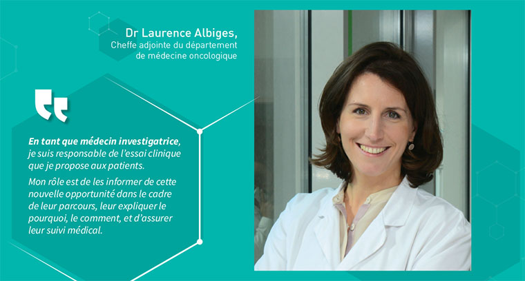 Dr Laurence Albiges, Cheffe adjointe du département de médecine oncologique