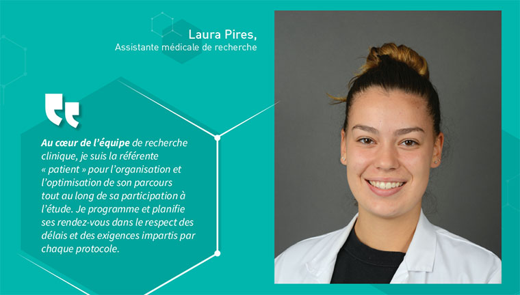 Laura Pires, Assistante médicale de recherche