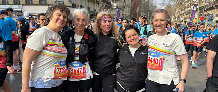 Photographie Cinq participantes d’En (Ré)mission au départ du sem