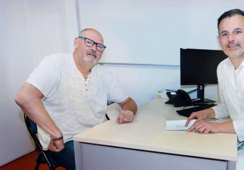 Photographie - médecin et patient