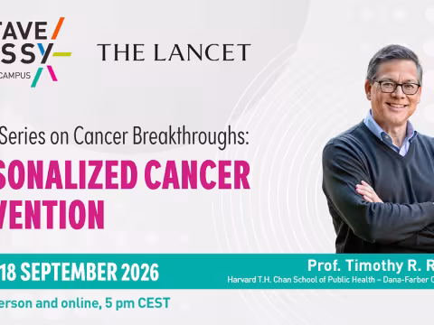 Save the date Lectur series on cancer breakthroughs: personalized cancer prenvetion