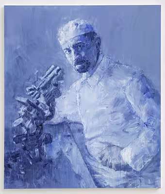 Portrait de Gustave Roussy par Yan Pei-Ming
