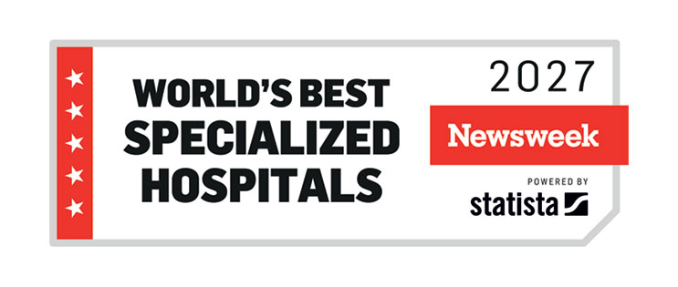 Newsweek badge World's best specialized hospitals